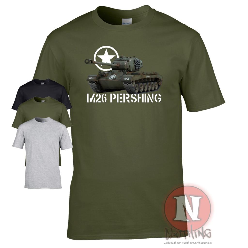 M26 Pershing Heavy Tank TShirt Us Army Ww2 Allied Military Armour Wot