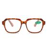 Retro Leopard Print Wear-Resistant Large Frame Reading Glasses for Seniors