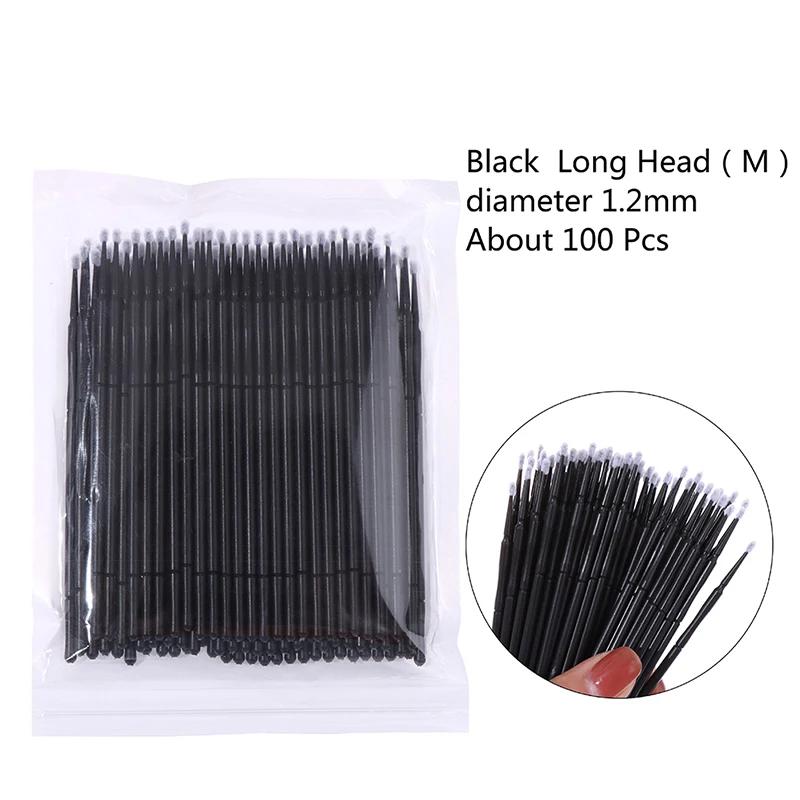 100Pcs Professional Disposable Eyelash Extension Micro Brush Applicator Make Up Mascara Swab Brushes  Professional Beauty Tools