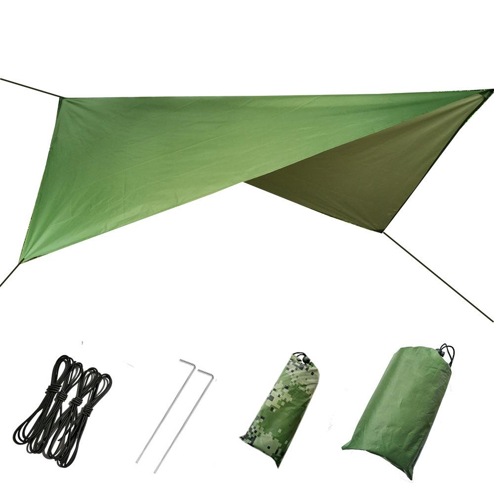 Camouflage Multifunctional Waterproof Sunshade Tent: Lightweight, Moisture-proof Awning & Beach Canopy Ground Sheet.