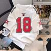Men's digital print short-sleeved jersey sweatshirt football t-shirt retro casual top men's loose clothing