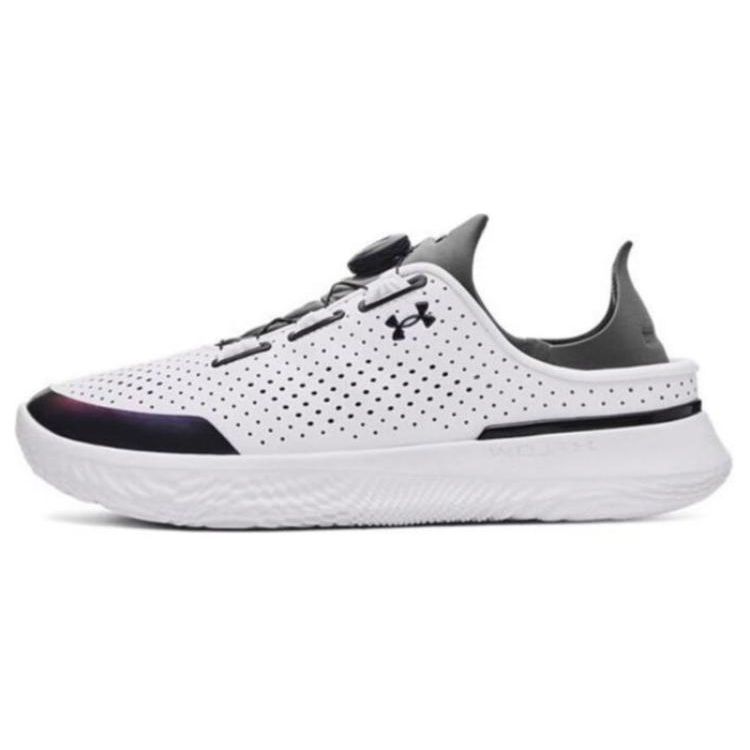 Under Armour Stylish Comfortable Shock Absorbing Breathable Low Top Casual Shoes Unisex sneaker White Black 3027049-121