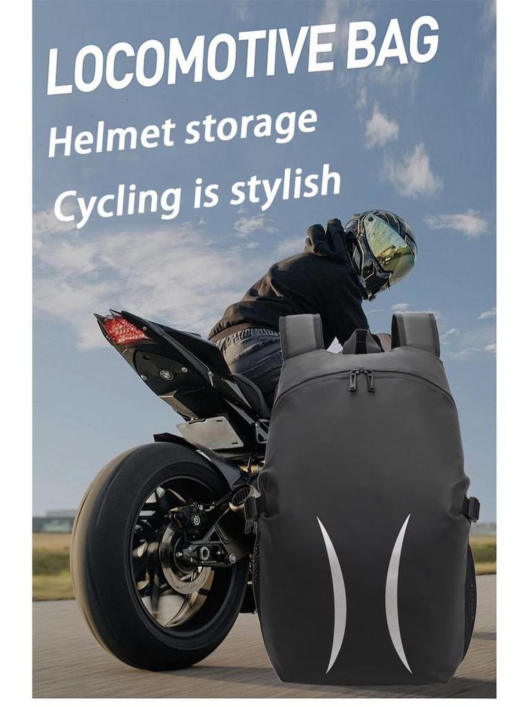 Large Waterproof Outdoor Cycling & Motorcycle Helmet Backpack