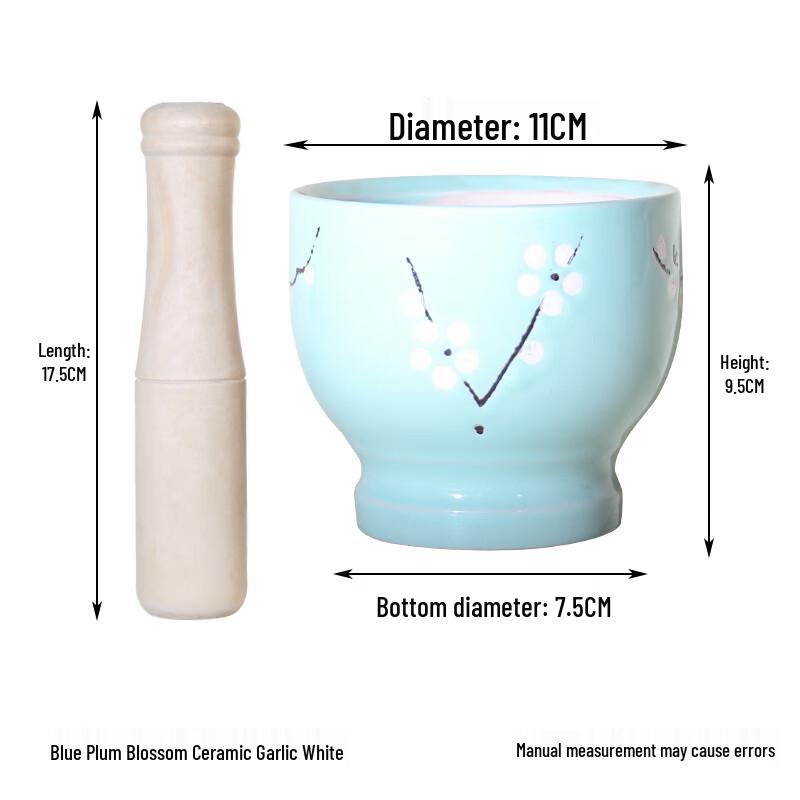 

Zhaoran Ceramic Mortar and Pestle Set