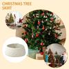 New Knitted Christmas Tree Ring Christmas Tree Stand Base Cover Farmhouse Rustic Seasonal Festive Party Decorations for Offices