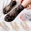 Womens Socks Summer Thin Short Sleeve Low Cut Boat Socks Invisible Lace Anklet Socks For Women Casual Comfortable Breathable