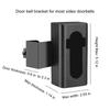 MERILER Adjustable Anti-Theft Video Doorbell Bracket - Universal Clamp Mount for Security Doors, No Drilling Required