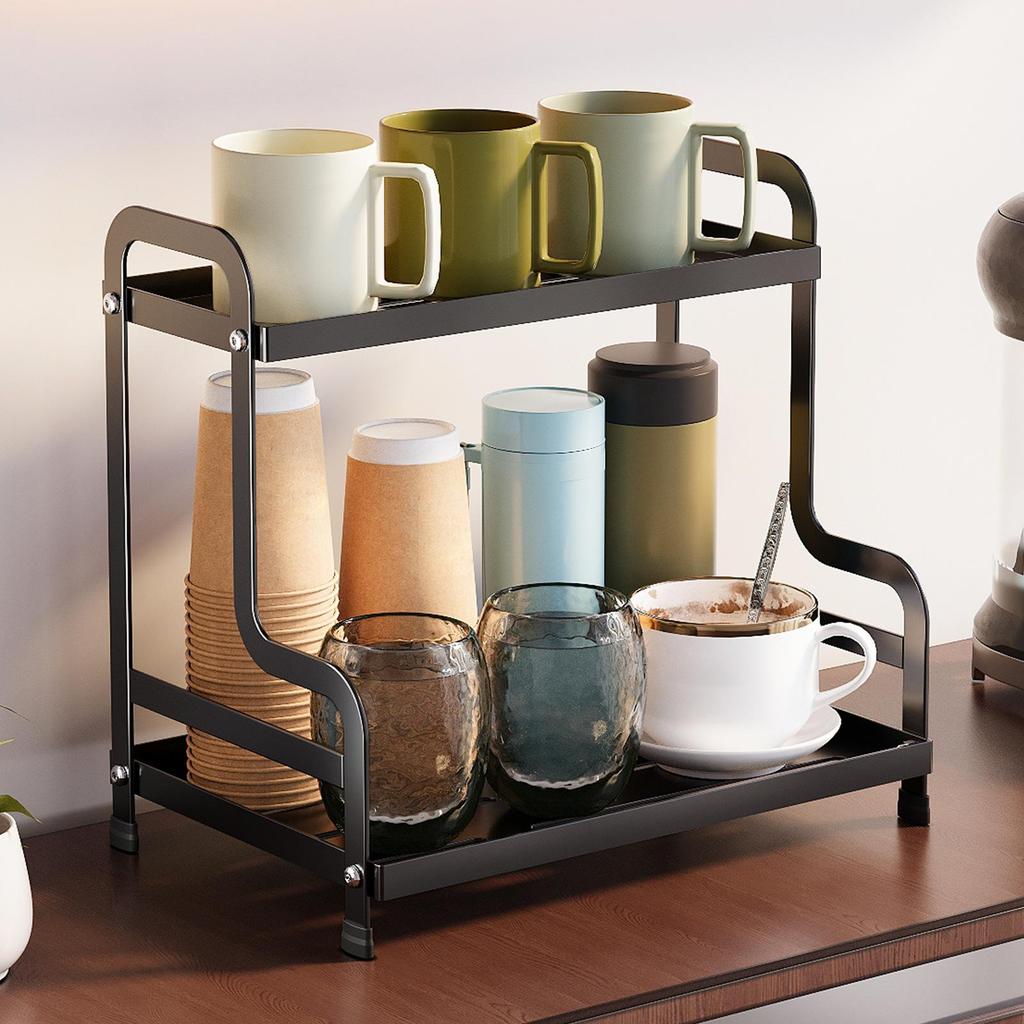 Double-layer Cosmetics Storage Rack, Skin Care Product, Perfume Storage Box, Bathroom Organizer Shelf, Bathroom Countertop Vanity Rack
