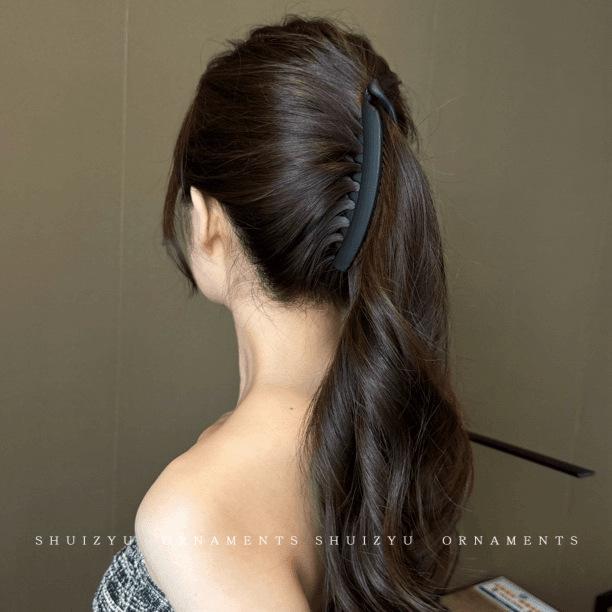 

Special Hair Clips for Women: Medium to Thick Hair, High Ponytail, Banana Clip, Vertical & Twist Styles, Elegant Hair Accessories матовий чорний колір