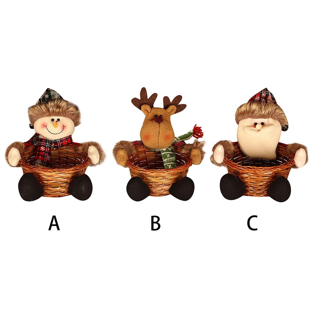 Christmas Candy Storage Basket Decoration  Storage Basket Gift 