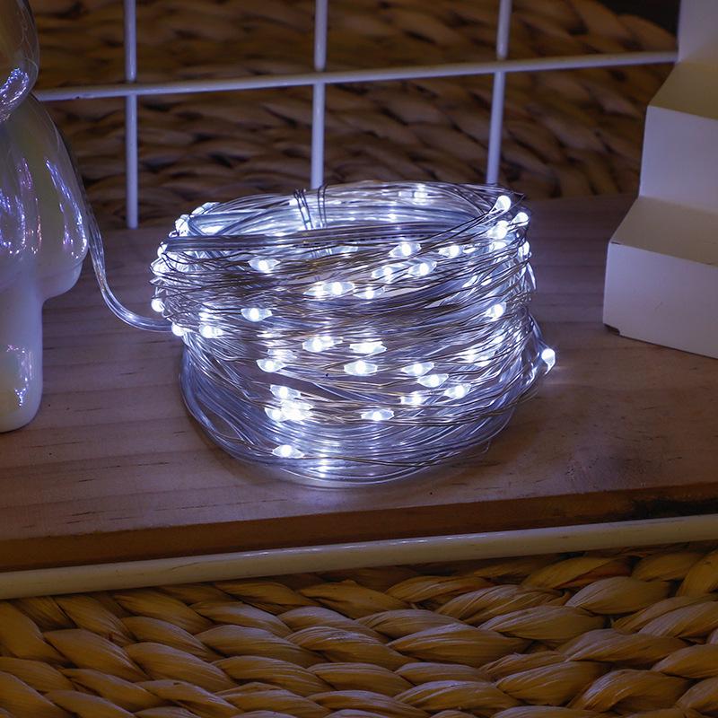 

Уличные водонепроницаемые светодиодные гирлянды на медной проволоке, работающие от солнечной энергии, с 8 режимами для украшения двора и кемпинга на праздники 7m 50 LED Solar