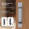Aluminum Alloy Handle Glass Sliding Door Window Drawer Wardrobe Drill-free Push-pull Bathroom Sticker Door Handle