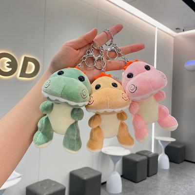 Sac à dos en peluche petit dinosaure dessin animé porte-clés figurine pendentif ornement poupée jouet en peluche petit cadeau
