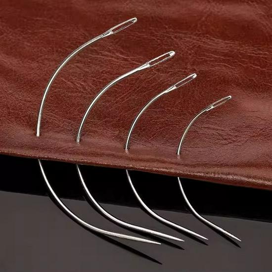 Curved Needle Set for Hand Sewing, Leather Repair, Shoe Repair, and Upholstery