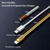 Zinc Alloy 120W Usb Super Fast Charging Data Cable For Xiaomi Huawei Samsung Type C 6A Micro 3A Charge Game Cord For Iphone 2.4A