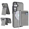 Case for Galaxy S26 - Leather/PU, Gray, With Stand