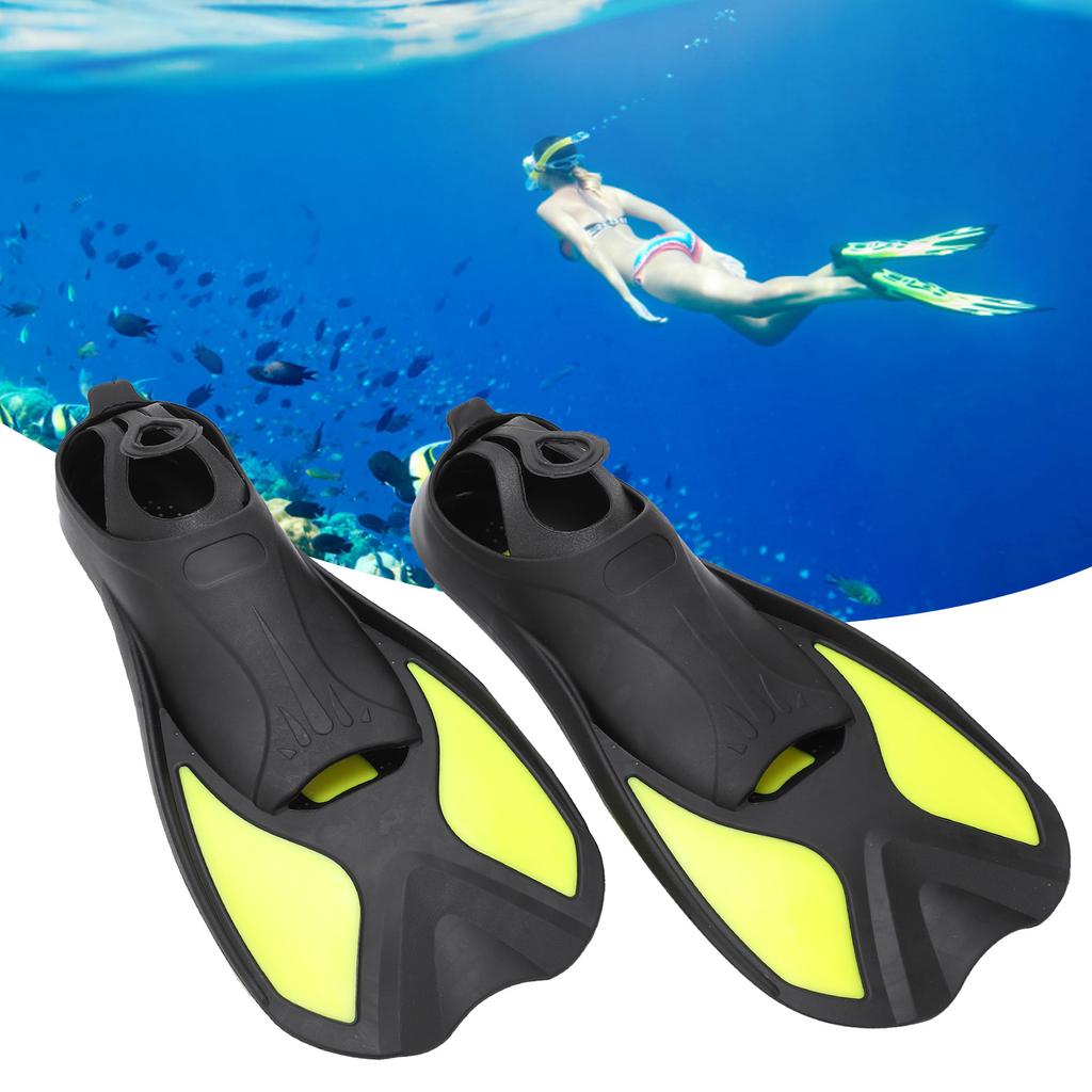 Outdoor Water Sports Swimming Fins Soft Snorkel Diving Fins Adult Man Woman Swim Shoes