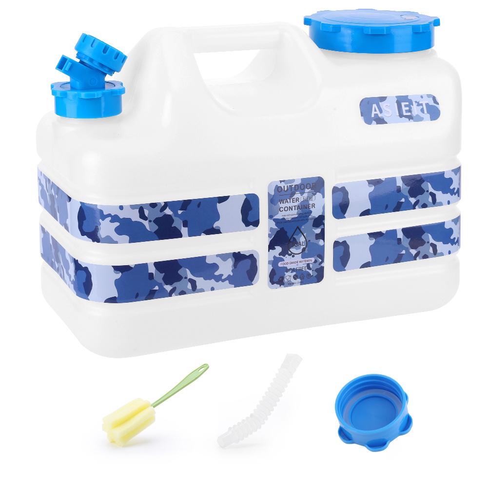 10-18L Camping Water Container Outdoor Water Bucket Large Capacity Portable Water Bag Detachable Faucet Picnic Drive Water Tank