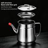 Stainless Steel Filter Oil Pot Stainless Steel Household Leak-Proof Wine Pot Pouring Oil Bottle Seasoning Tank Kitchen Tool