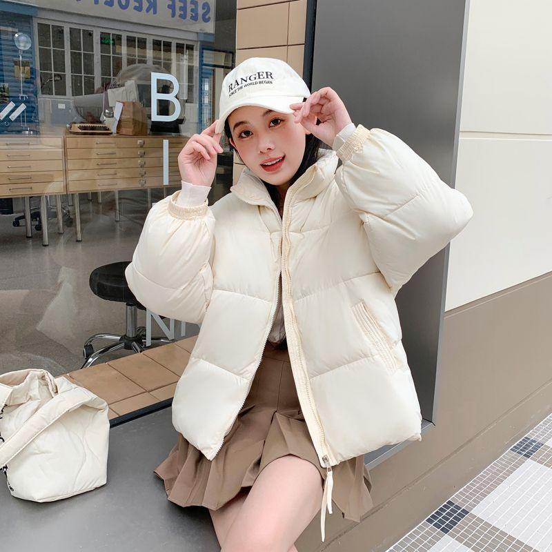 New Cotton-padded Jacket Female Korean Version of Short Short Short Cotton-padded Coat Padded Cotton-padded Jacket Bread Winter Coat.