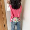 Modern Colorful Candy Pattern Bag For Young Girls Cute Lightweight Purse Pu