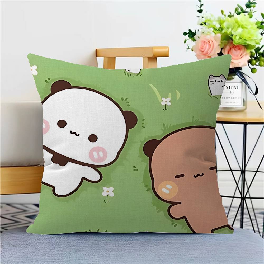 Cartoon Bubu and Dudu Pillow Anime Pillow Sofa Bed Head Pillow Cover Cushion Cover 45x45 cm Fashion