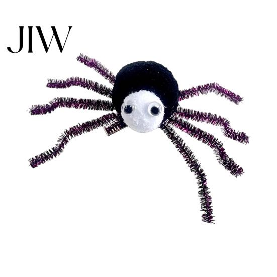 Cosplay Accessories for Halloween Spider Hair Clips Girls Women, Cute Furry Barrettes, Hairpin Kids Tinsel Fluffy Pom Accessory Parties Stable