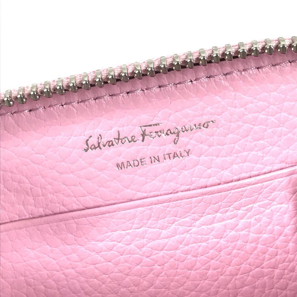 Salvatore Ferragamo Gancini logo Wallet Compact Wallet Zip Around coin purse