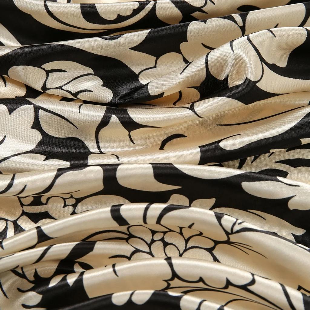 New Leopard Print Snake Skin Pattern Silk Scarf Women's Decorative Large Square Silk Scarf Simulation Silk Versatile Neck Scarf