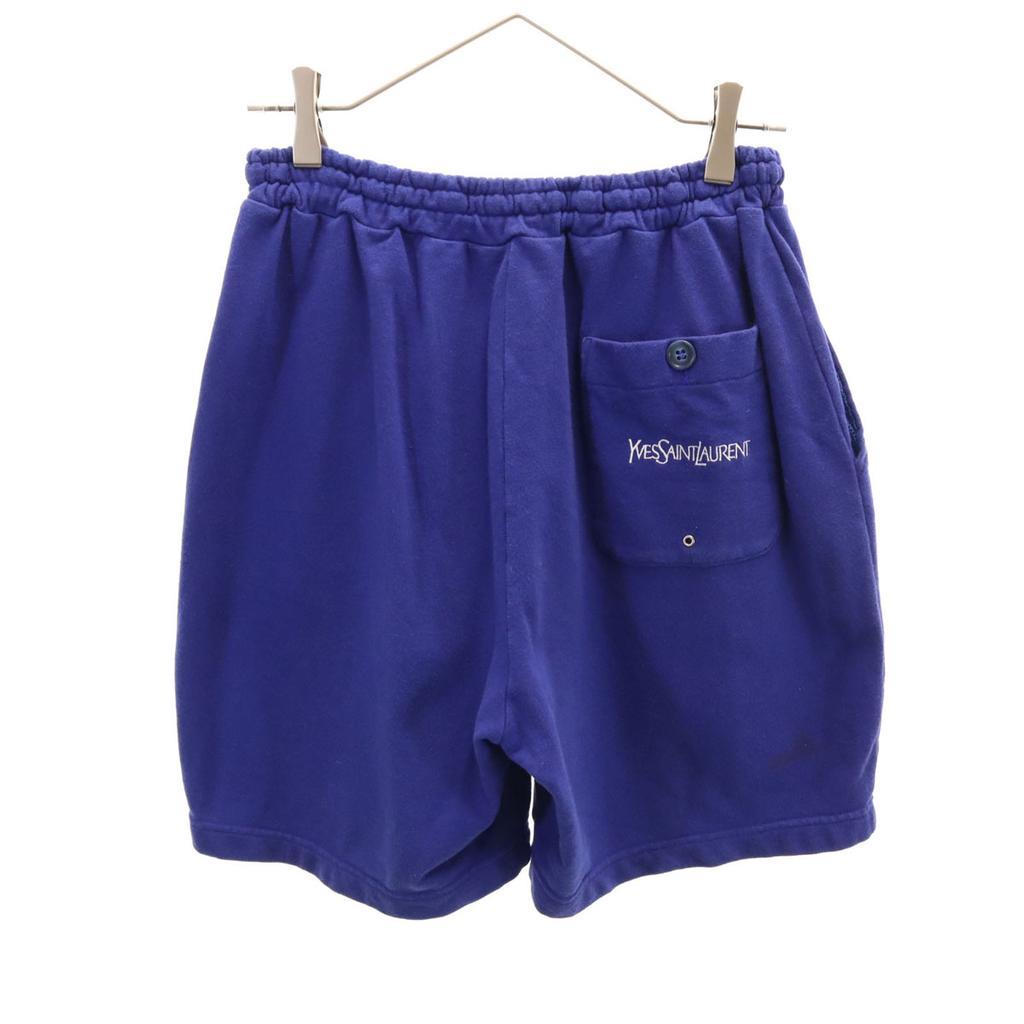 YVES SAINT LAURENT 90s Old Sweat shorts L Blue purple Women Used
