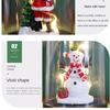 Snowman Christmas Desktop Decoration Lantern Xmas Decoration  Wind Lights  Window Decoration