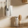 Toothbrush Holder with Drain Tray 3 Slots Toothbrush And Toothpaste Holder with Removable Divider Wall-Mounted or Countertop Bathroom Caddy Organizer