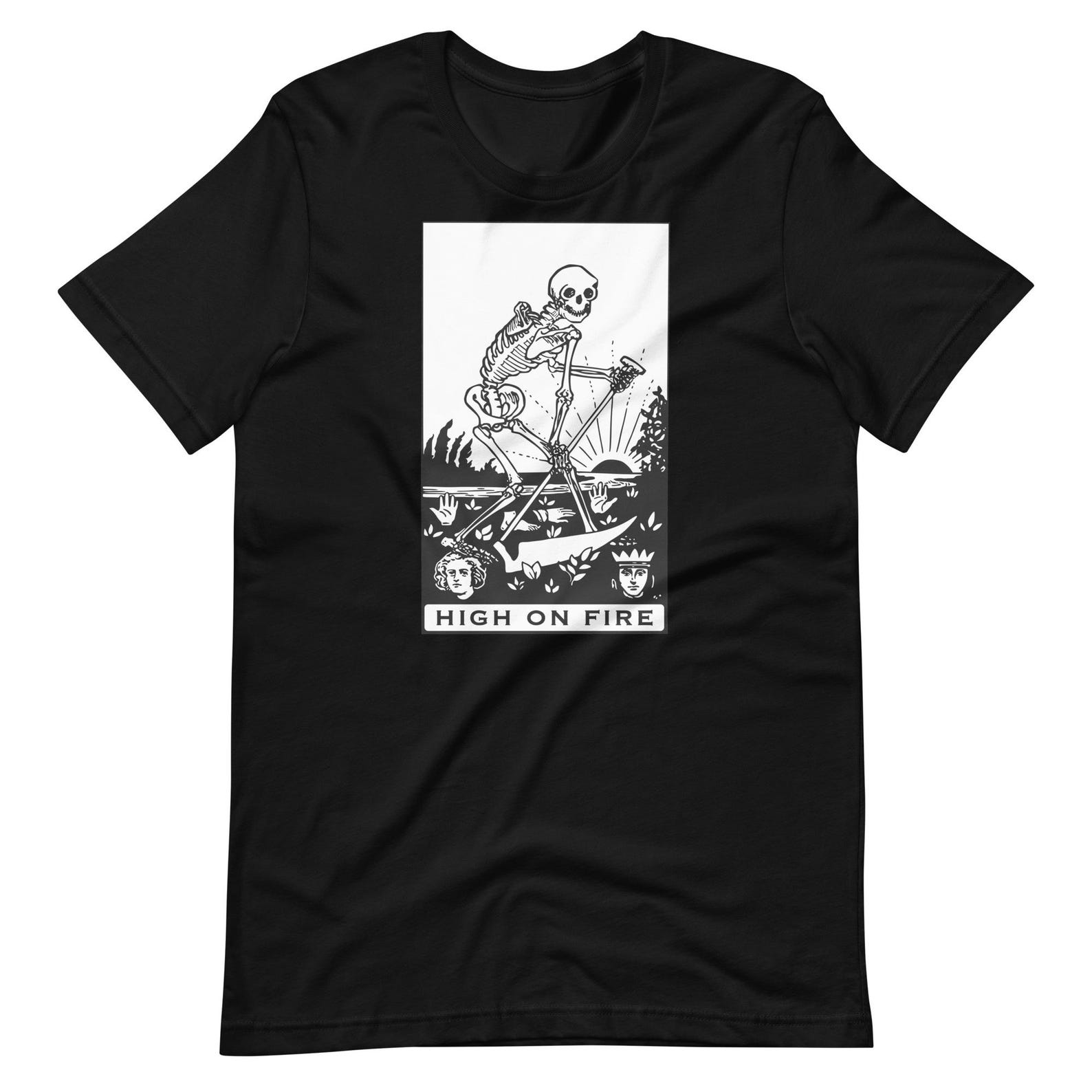High on Fire T-Shirt: Stoner Rock Band Tee - Bella Canvas 3001 S