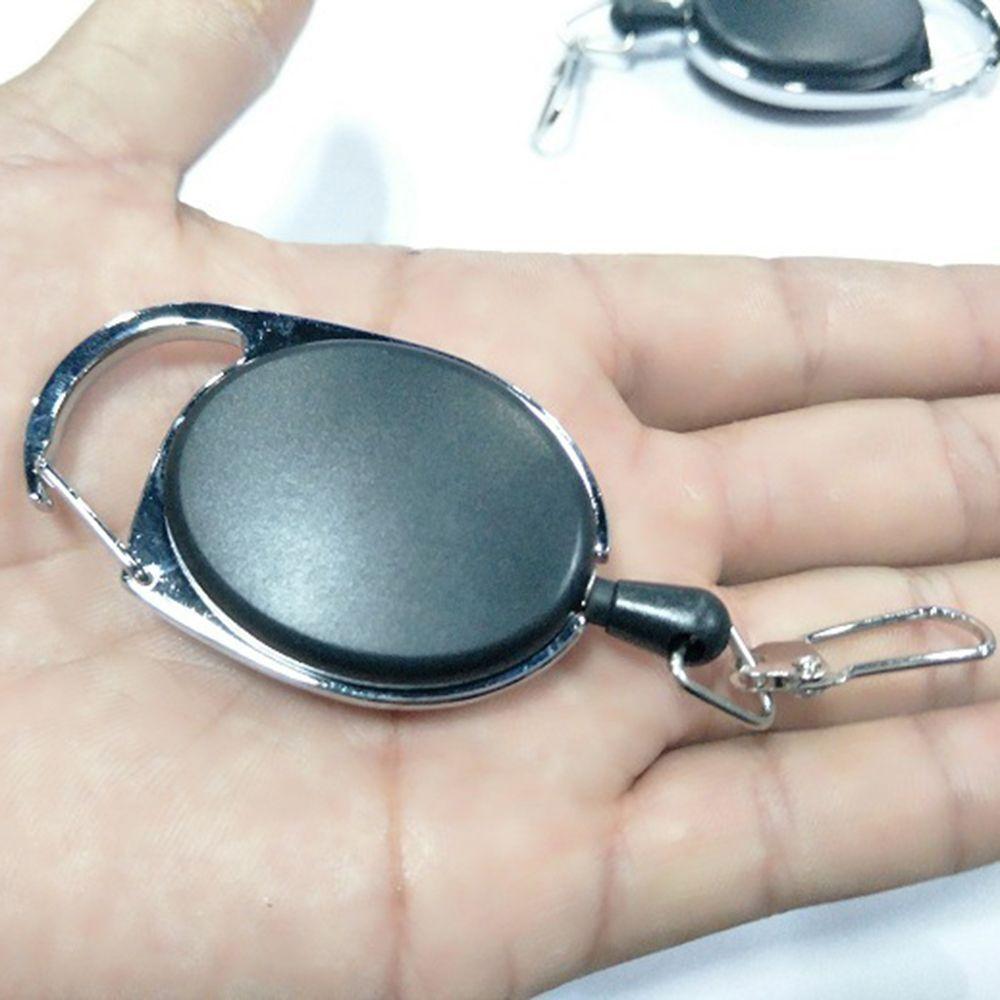 Belt Anglers Recoil ID Lanyard Keychain ABS Badge Reel Key Ring Retractable Pull Badge Holder