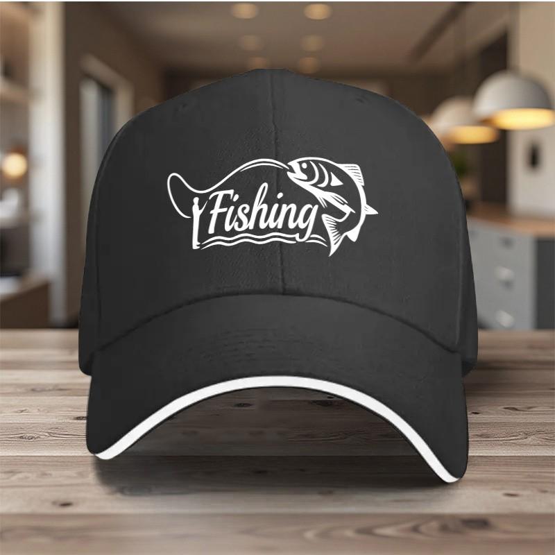 Fishing Graphic Print Baseball Cap Unisex Adjustable Polyester Casual Outdoor Sports Cap