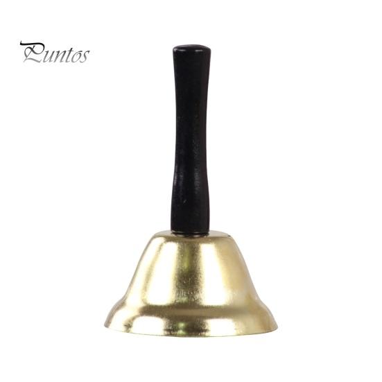 

Рождественский колокольчик с деревянной ручкой, звенящие колокольчики, прозрачный тон, колокольчик для Санта-Клауса, аттракцион, внимание, школьные принадлежности для свадебных вечеринок золотистый