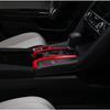 Red ABS Center Console Gear Shift Panel Frame Cover Trim Decoration Moulding For Honda Civic 10th Gen 2016-2021 Auto Car Accessories