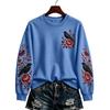 Women's Halloween Pullover Sweatshirt Casual Printed Long Sleeve Top