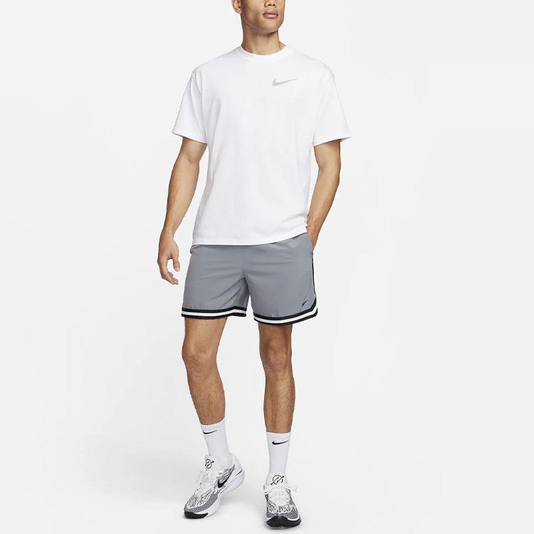 Nike Dna Brand Small Logo Embroidered Color Block Woven UV Protection Basketball Shorts Men Shorts Cool-Grey FN2660065