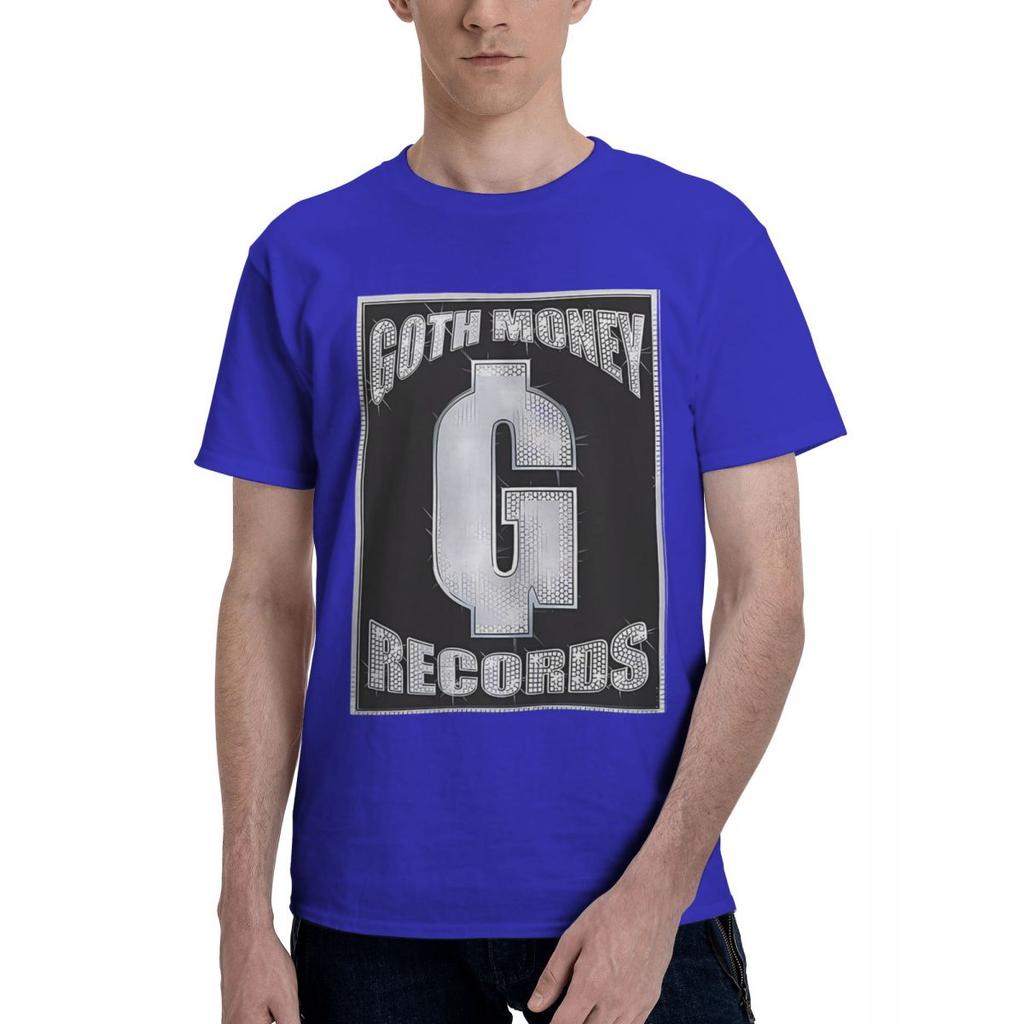 Goth Money Records Bling 100% Bomull Vardaglig Andningsbar Bekväm T-shirt Högkvalitativa Herrkläder Roliga Gåvor