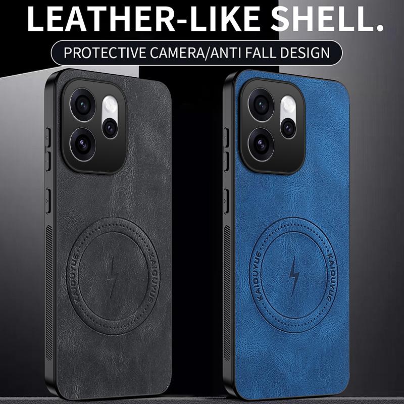 Für Oppo Reno16 Pro/Oppo Reno 16Pro/Reno16 Hülle Einfach Stilvoll Magnetische Saugung Luxuriöses PU-Leder Hautfreundlich Anti-Drop Abdeckung