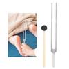 128HZ Aluminum Alloy Tuning Fork Wood Hammer Sound Healing Therapy Tool Set