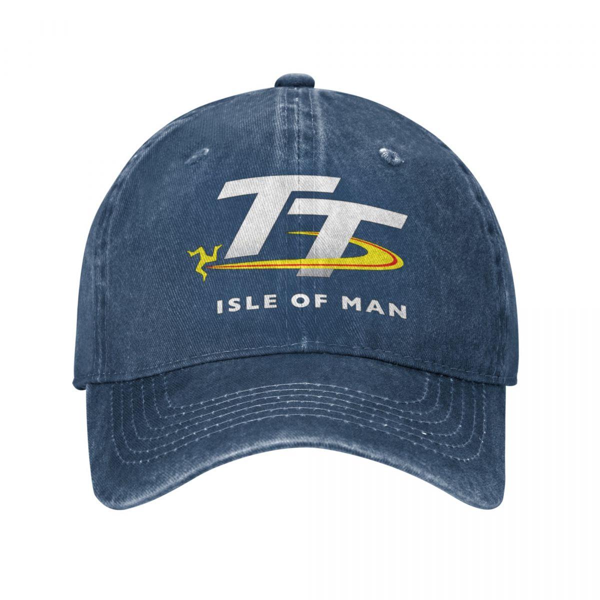 

2023 Isle Of Man TT Races Merch Унісекс Жіночий капелюх для водія вантажівки Мотоцикл гонки Проблемні джинсові випрані кепки Капелюх Подарункова кепка One Size