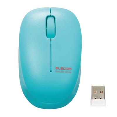 ELECOM Wireless Antibacterial 3 S Online Giga Green Mouse, Quiet, Treatment, Buttons, Size, Children's Learning, School, 2.4GHz BlueLED, M-BL20DBSKGN