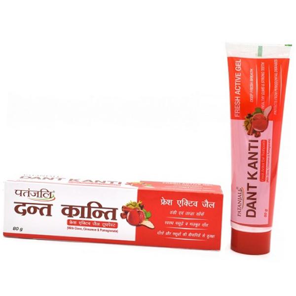 

Teeth gel, Fresh Active Gel, Patanjali 80g (43635002) 80g