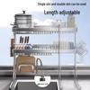 Beifu Ret retractable Stainless Steel Dish Drying Rack with Storage