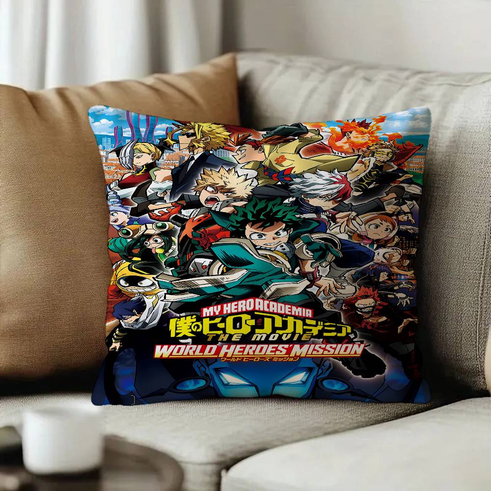 Anime MMy Hero Academia Personalized Pillow Cover Kids Bedroom Wild Party Decor Pillowcase kid Birthday shower Gift