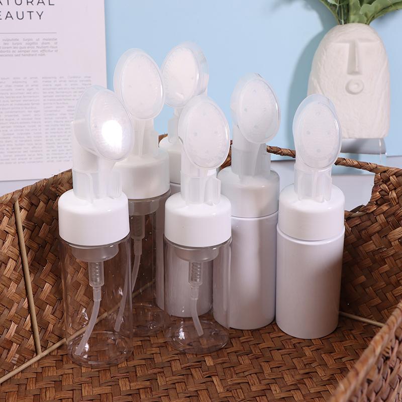 100/120/150ML Mousse Foam Bottle Pump Liquid Soap Dispenser Wash Face Brush Cosmetic Container For Facial Cleansing Care