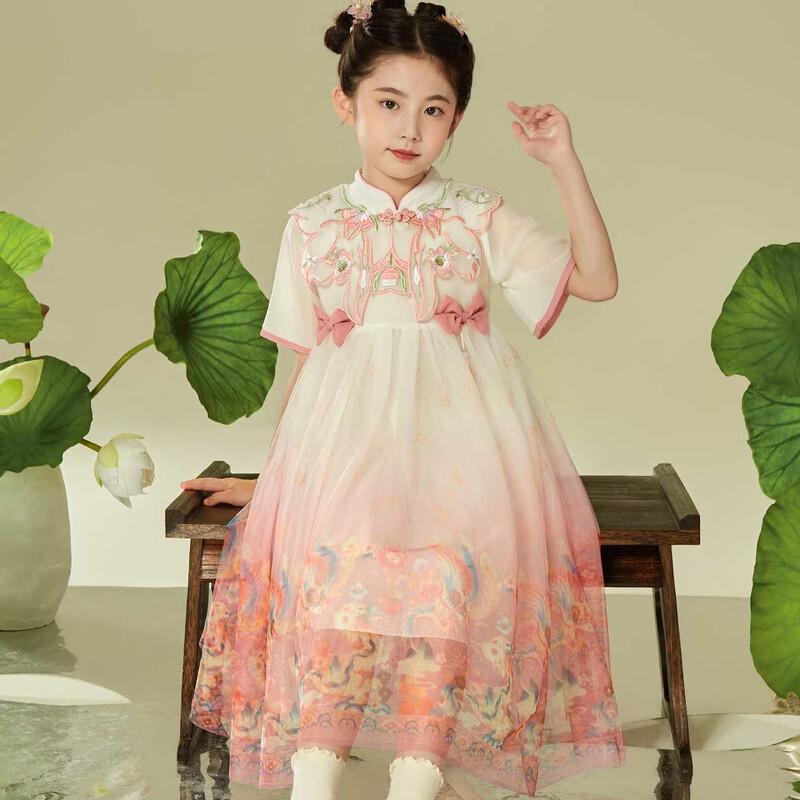 Little Tiger Paty Girls Hanfu Dress 120