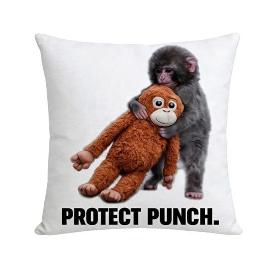 Pillowcase Monkey Pattern Super Soft Machine Washable Replaceable Touch Non-Fading Design Pillow Cover Living Room Sofa 574₽